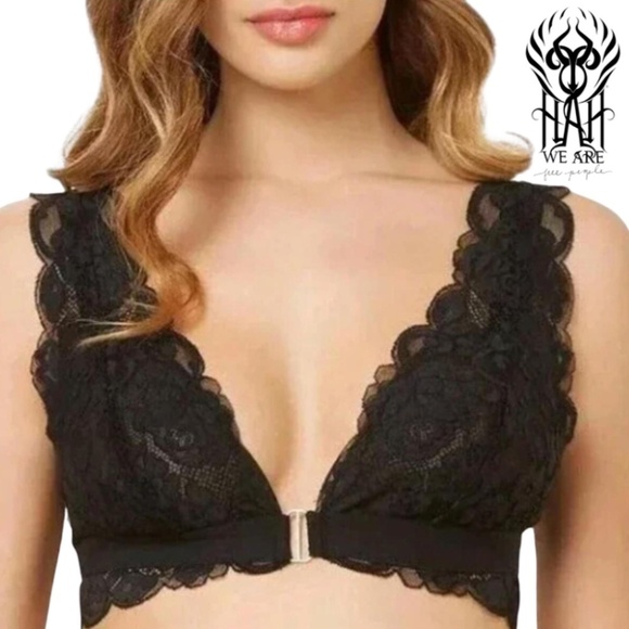 We Are HAH NWT Free People Got Ur Back Bra Noir - Size XS - Picture 1 of 11